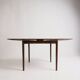 Table à manger carrée extensible scandinave - Poul Hundevad - 1960