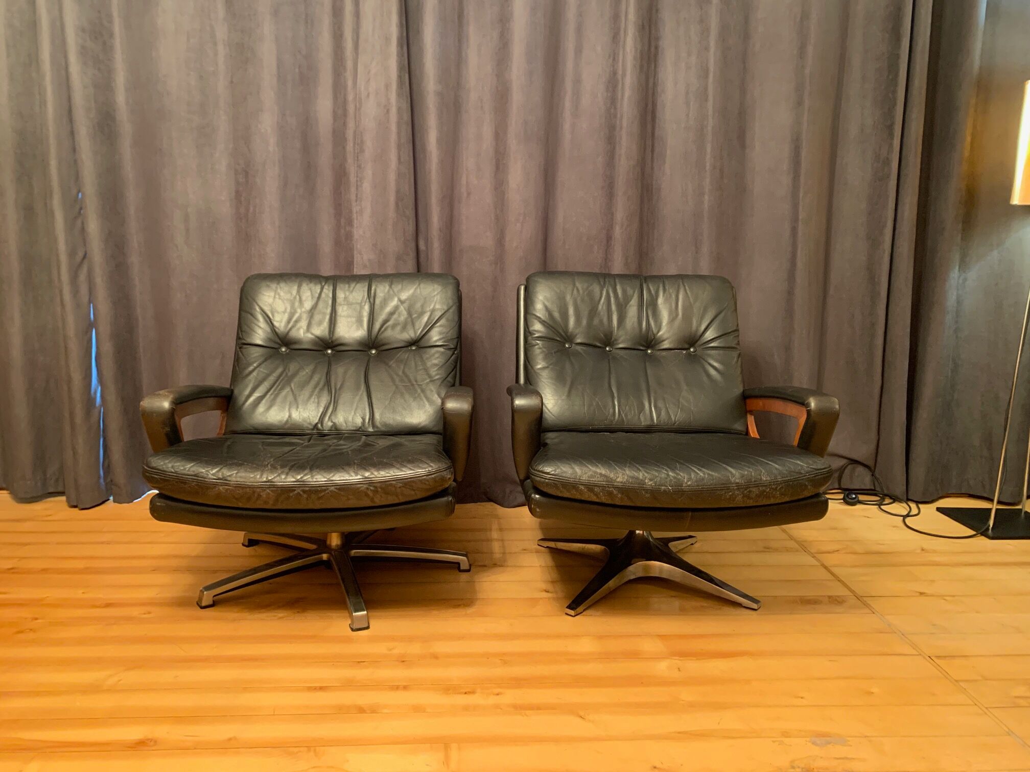Pair of armchairs by Carl Straub Germany 1960s