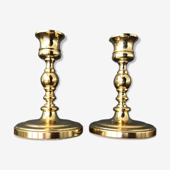 Baldwin brand brass candlestick pair