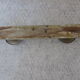 Chrome metal coat rack 2 coat hooks