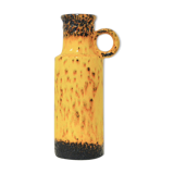 Vintage yellow and brown fatlava jug
