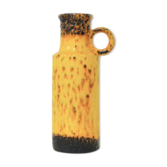 Vintage yellow and brown fatlava jug
