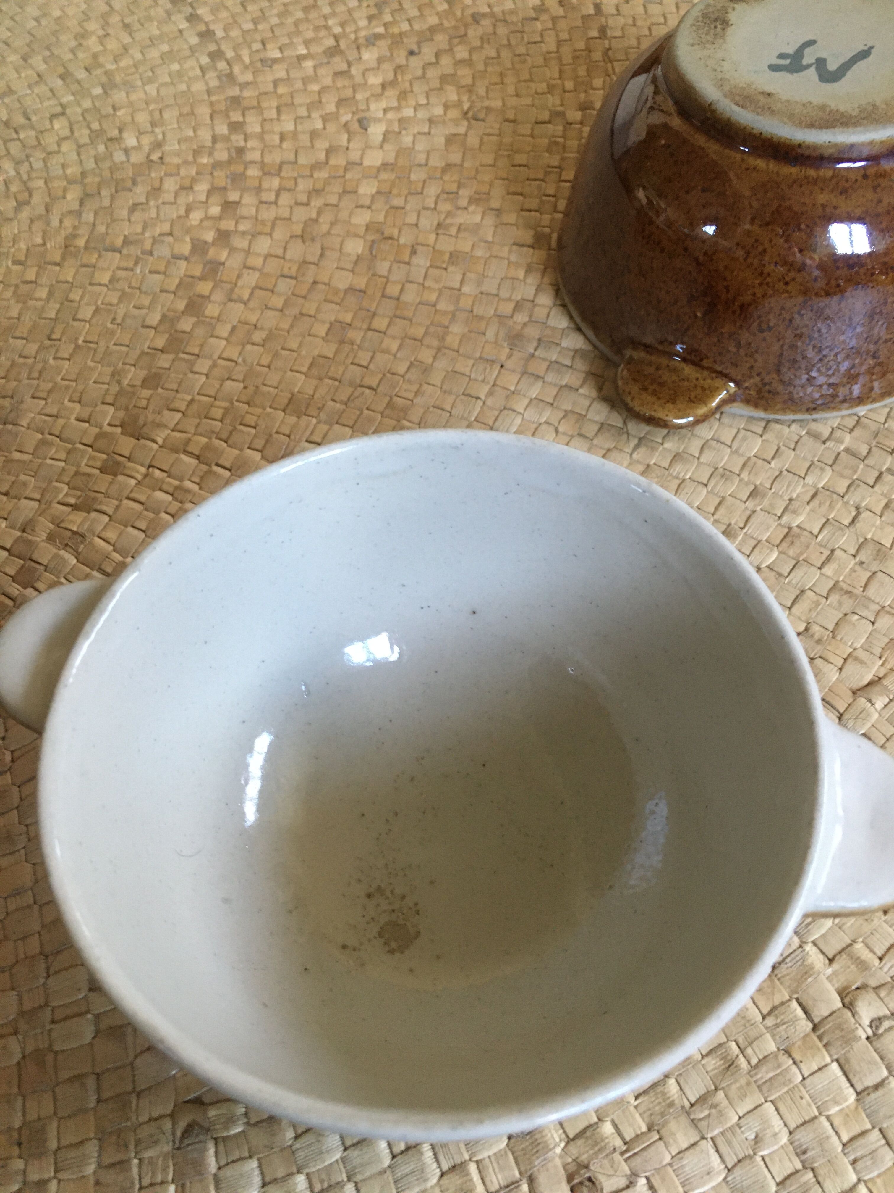 Series of 6 sandstone bowls