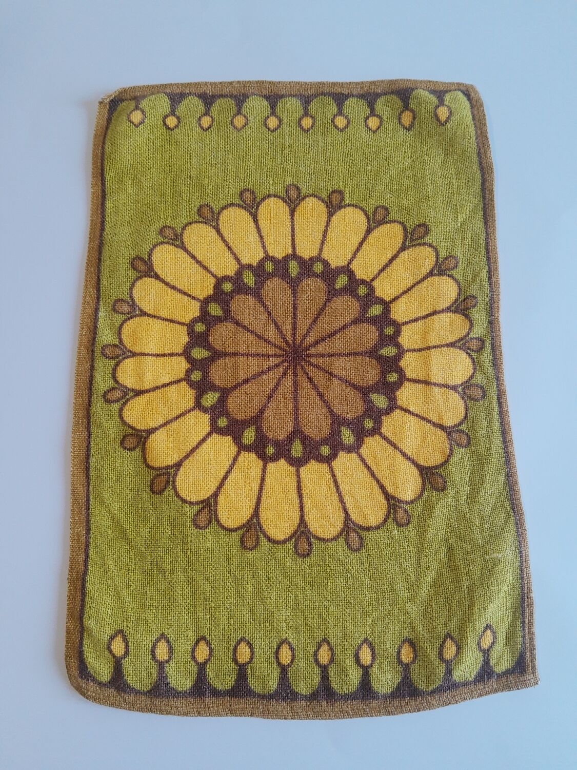 Set of 4 vintage 70s cotton napkins