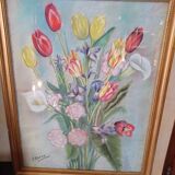 Deux tableaux pastel signés Kaldori
