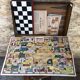 Old board game game goose ladies lotto dwarf yellow toy vintage