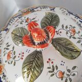 Tureen and its earthenware support from Desvres Geo Martel