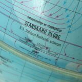 Lampe globe terrestre imprimé en Italie par GDP, 1967