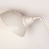 Tilting desk lamp in white metal 1960.