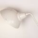 Tilting desk lamp in white metal 1960.