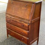 Louis XV style solid wood secretary