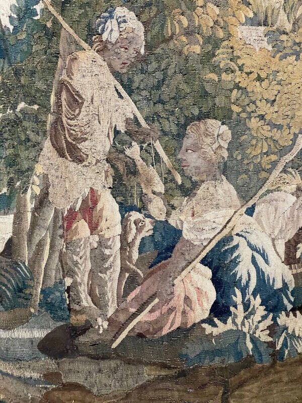 Tapisserie laine et soie, Aubusson, XVIIIème siècle