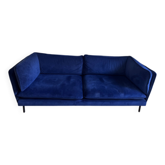 Blue velvet canapé