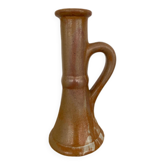 Enamelled stoneware candle holder