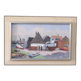 Eskil Skans, Swedish Composition, 1960, Oil on Panel, Framed