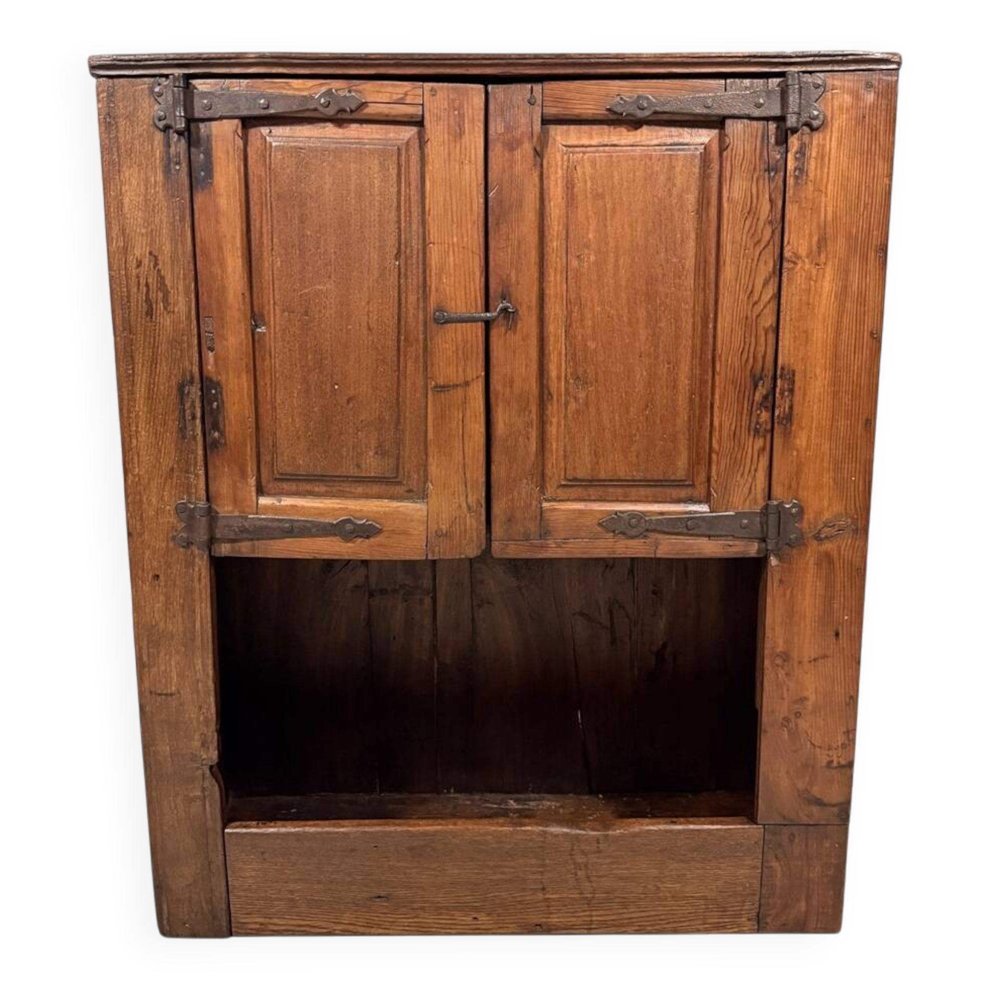 Small antique rustic wardrobe, circa 1880