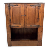 Small antique rustic wardrobe, circa 1880