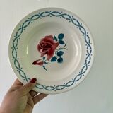 Set of 8 mismatched vintage soup plates