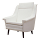 White armchair, Danish design, 1970s, production: Denmark