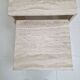 Italian 1980s Grooved Travertine Nesting Tables – Set of 3