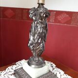 Lampe de salon en bronze massif "les 3 grâces"