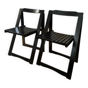 lot de 2 chaises pliantes - style