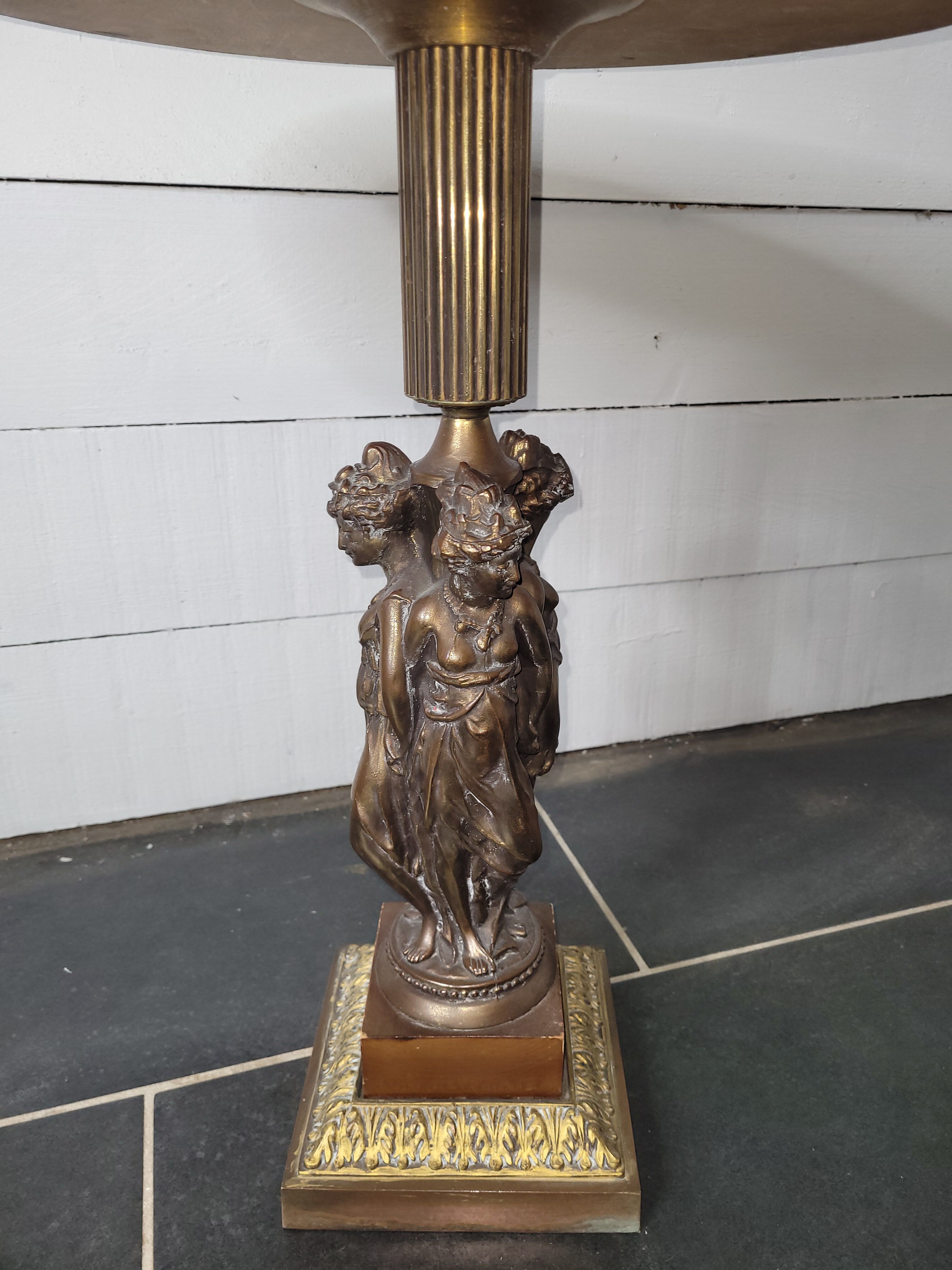Table d'appoint style empire en bronze