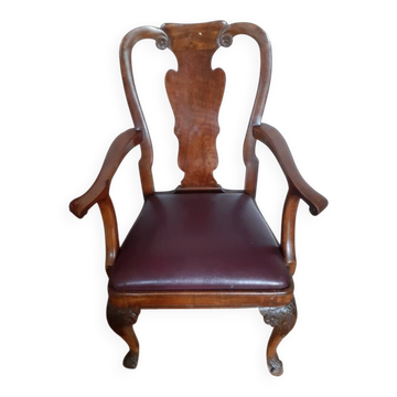 Fauteuil chippendale 19 ème siècle