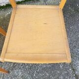 Serie de 3 chaises bistrot 1950