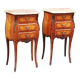 Pair of Louis XV style bedside tables in rosewood