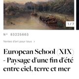 Impressionist watercolour 19th century - Romantic marine - English school + 4 new CDs