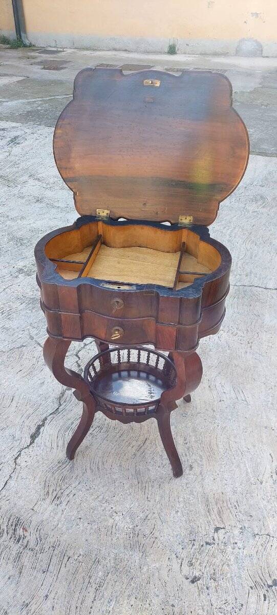 Table De Travail Louis Philippe En Placage De Palissandre