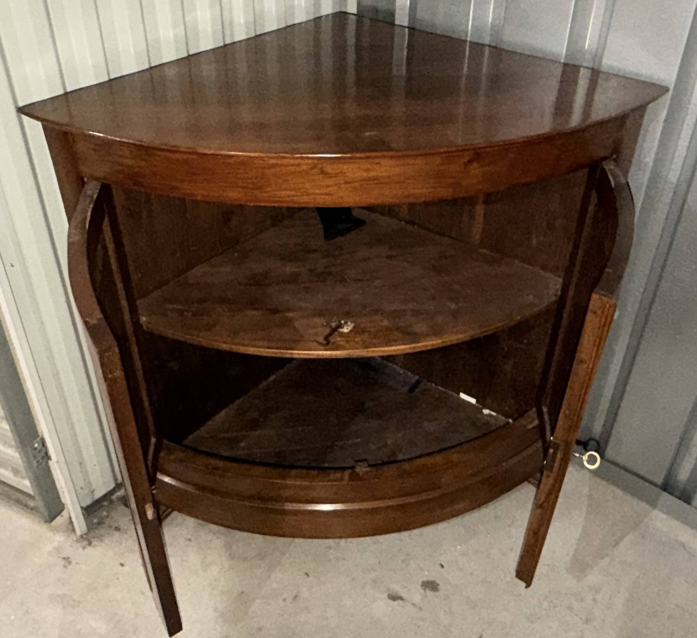 Corner cabinet wood