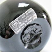 ball paperweight black and coppery glass paste Bob le Bleis glassware Maure Old vintage