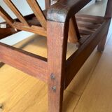 Vintage wooden armchair for children 1960