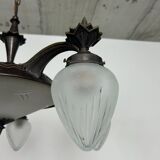 Rare cubist bronze lustre