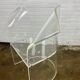 Fauteuil vintage en verre acrylique fabriqué par Charles Hollis Jones
