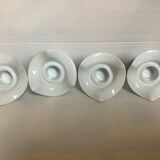 Four white candle holders KPM bavaria Germany