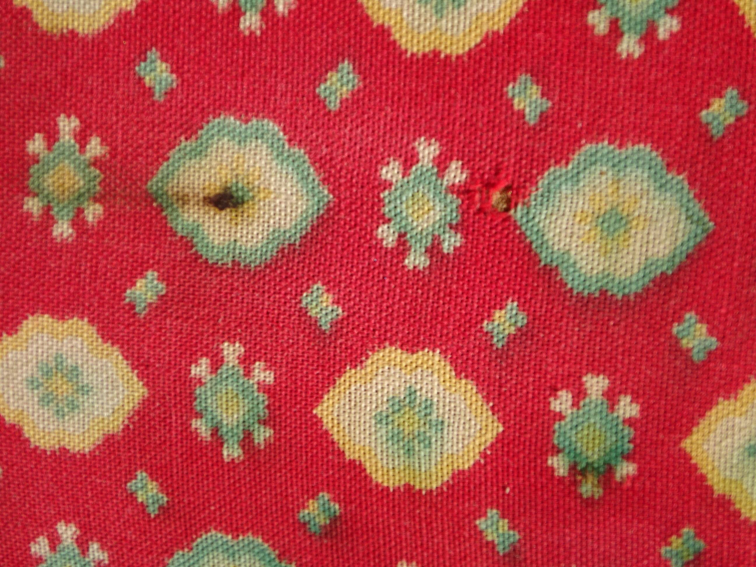 Vintage chairs, wooden, with splayed legs, both.