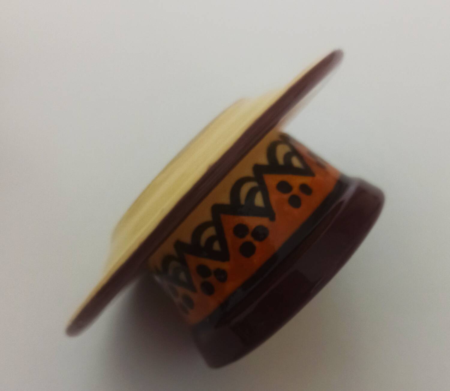 Henriot Quimper egg cup or small butter dish