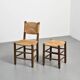 Bauche chair and stool set, Charlotte Perriand for Maison Sentou, circa 1950