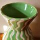 Almond green vase