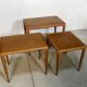 Nest of Tables in Oak Wood, Denmark 1960s, Set of 3