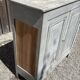 Buffet parisien en bois ancien gris