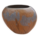 Art Deco style enameled metal vase