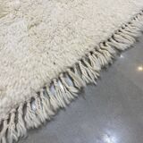White black berbere abstract wool rug 175x266cm