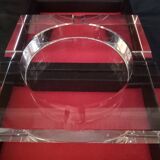 Art Deco crystal ashtray, in its presentation box, mint condition