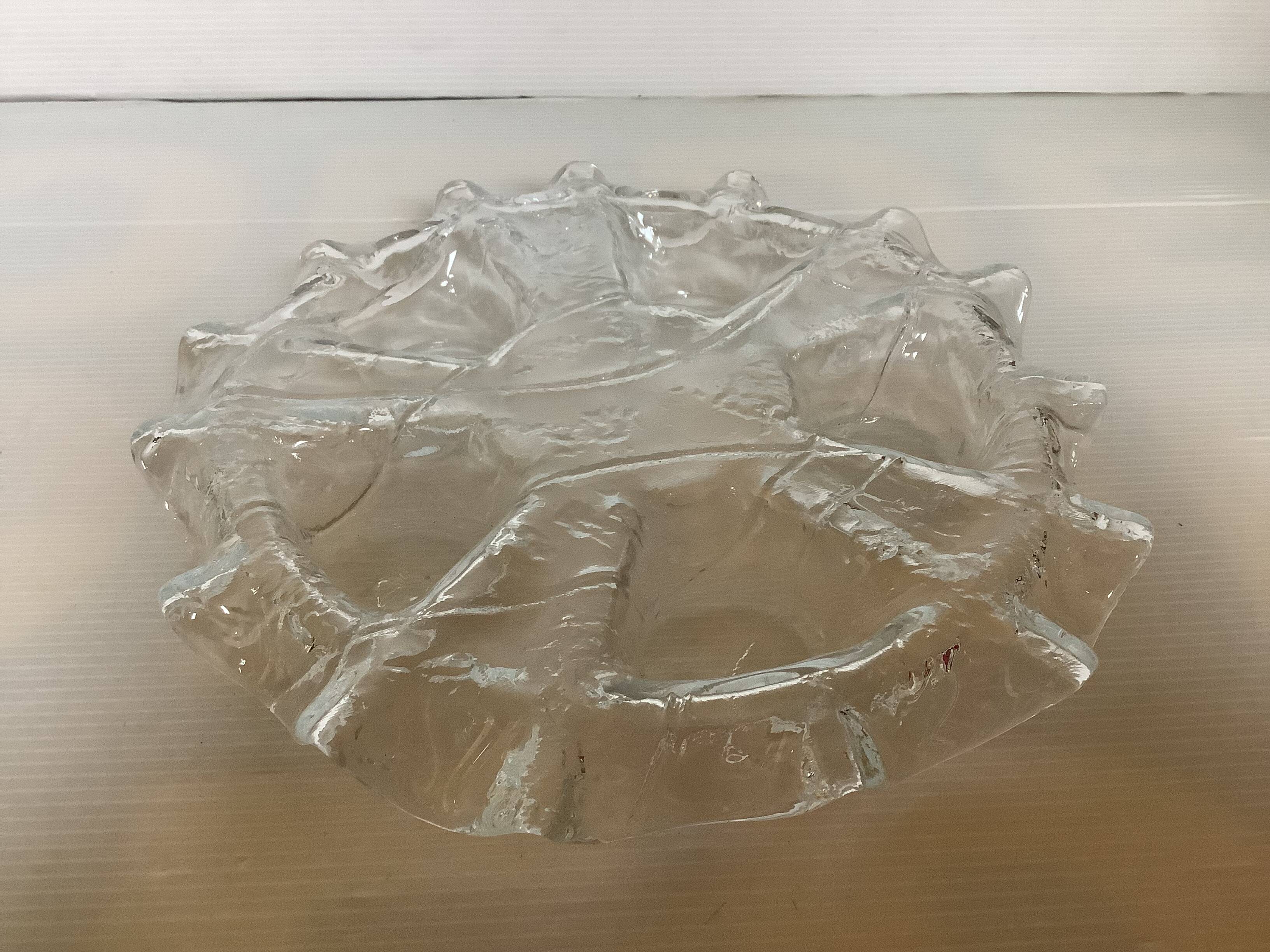 Candle holder from Muurla glass, Scandinavian Finland