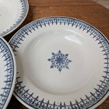 Set of 6 old ceramic soup plates, Primax saint model