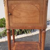 Pink marble bedside table
